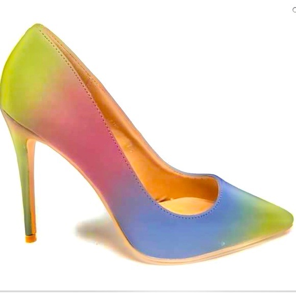 Shoes - Multi iridescent pump